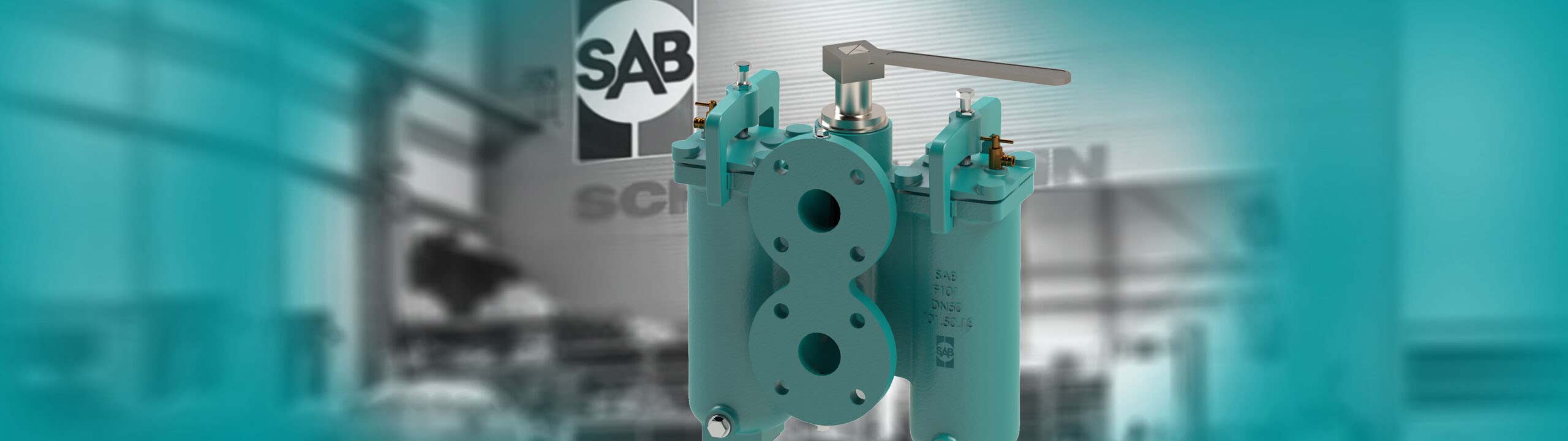 Schuenemann Filter F101, freigestellt vor verschwommenem Hintergrund