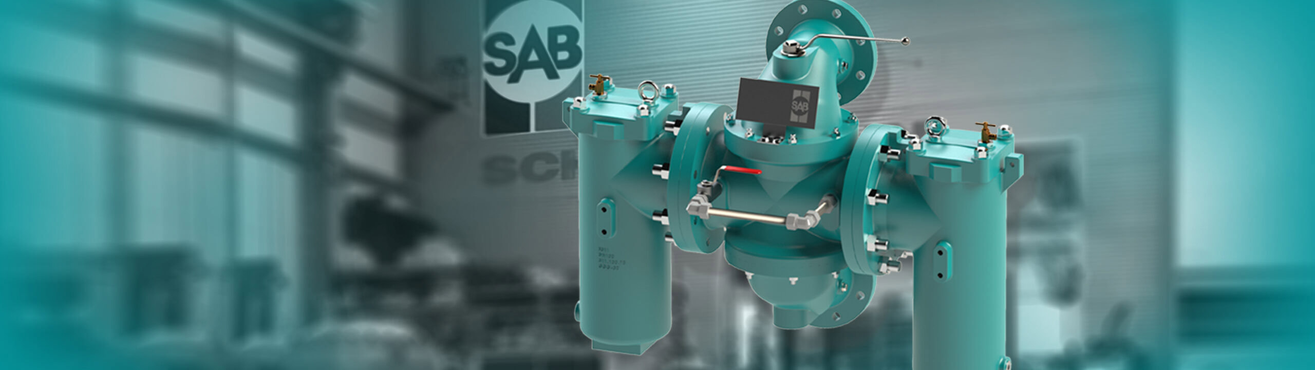 Schuenemann Filter F311, freigestellt vor verschwommenem Hintergrund